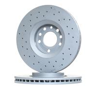 2x Disque de frein ventilé de l'extérieur 430.1499.52 ZIMMERMANN pour CADILLAC