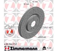 ZIMMERMANN 430.2647.52 Disque de frein pour OPEL,VAUXHALL