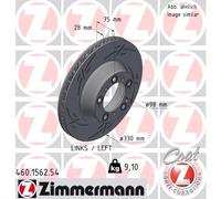 ZIMMERMANN 460.1562.54 Disque de frein pour PORSCHE