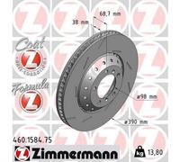 ZIMMERMANN 460.1584.75 Disque de frein pour PORSCHE