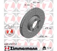 ZIMMERMANN 460.4507.52 Disque de frein