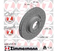 ZIMMERMANN 460.4511.70 Disque de frein