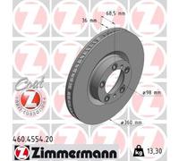ZIMMERMANN 460.4554.20 Disque de frein pour AUDI,PORSCHE