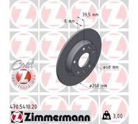 ZIMMERMANN 470.5410.20 Disque de frein pour RENAULT