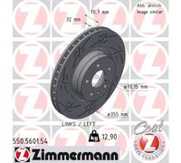 ZIMMERMANN 550.5601.54 Disque de frein pour TESLA