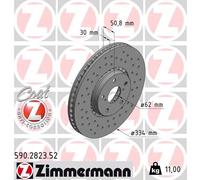ZIMMERMANN 590.2823.52 Disque de frein pour LEXUS