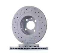 2x Disque de frein ventilé de l'extérieur 600.1601.52 ZIMMERMANN pour SEAT VW