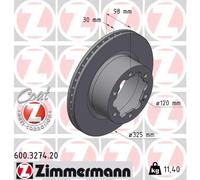 ZIMMERMANN 600.3274.20 Disque de frein