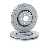 2x Disque de frein ventilé de l'extérieur 610.3707.52 ZIMMERMANN pour VOLVO
