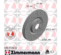 ZIMMERMANN 610.3726.52 Disque de frein pour POLESTAR,VOLVO,VOLVO ASIA