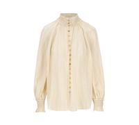 Zimmermann - Aster Blouse - Femme - Blouses et Chemises - Beige - Taille: 38 FR