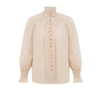 Zimmermann - Aster Blouse - Femme - Blouses et Chemises - Blanc - Taille: 42 FR