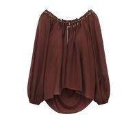 Zimmermann - Aster Blouse - Femme - Blouses et Chemises - Brun - Taille: 38 FR