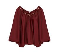 Zimmermann - Aster Blouse - Femme - Blouses et Chemises - Rouge - Taille: 36 FR