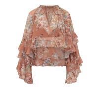 Zimmermann - Awaken Ruffle Blouse - Femme - Blouses et Chemises - Multicolore - Taille: 40 FR