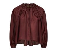 Zimmermann - Blouse Aster Perlée et Froncée - Femme - Blouses et Chemises - Brun - Taille: 36 FR
