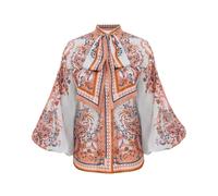 Zimmermann - Blouse Col Aster - Femme - Blouses et Chemises - Multicolore - Taille: 34 FR