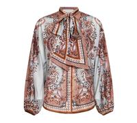 Zimmermann - Blouse Col Cravate Aster - Femme - Blouses et Chemises - Multicolore - Taille: 44 FR
