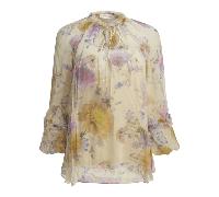 Zimmermann blouse femme blanc en pure viscose transparente à volants - 2