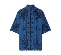 Zimmermann - Chemise EN Denim Brodée Aster - Femme - Blouses et Chemises - Bleu - Taille: 40 FR