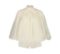 Zimmermann - Coco Embroidered Blouse - Femme - Blouses et Chemises - Beige - Taille: 42 FR
