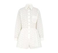 Zimmermann - Combinaison Short Brodé Crush - Femme - Combinaisons et Ensembles - Blanc - Taille: 40 FR