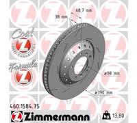 ZIMMERMANN Disque De Frein Ø390 Ventilé Avant Gauche Pour Porsche Panamera 970