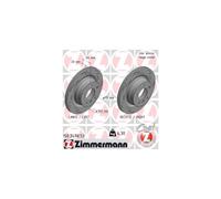 ZIMMERMANN Disques Ventilé Arrière pour BMW 3er Touring 2 Cabriolet E91 F31