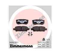 ZIMMERMANN Ensemble De Plaquettes De Frein Arrière Pour CHRYSLER DODGE JEEP