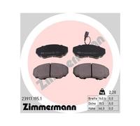 ZIMMERMANN Ensemble De Plaquettes De Frein Pour Frein À Disque 23917.195.1