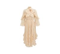 Zimmermann, Femme, Robes, Beige, Taille: 36 FR Memento Lace Flutter Dress