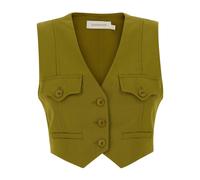Zimmermann, Femme, Vestes, Vert, Taille: 40 FR Luna Wool Waistcoat