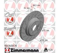 1x Disque de frein ZIMMERMANN 150.3459.70 convient pour BMW