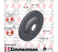 ZIMMERMANN 150.3458.70 Disque de frein