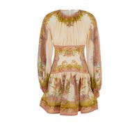 Zimmermann - Indra Mini Dress - Femme - Robes - Multicolore - Taille: 40 FR