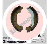 ZIMMERMANN Jeu de Mâchoires de Frein pour Ford Transit Connectez P65_ P70_ P80_