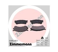 ZIMMERMANN 24004.165.1 Plaquettes de frein