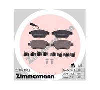 ZIMMERMANN 23705.180.2 Plaquettes de frein