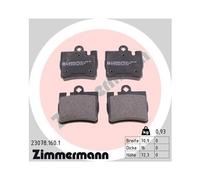 Zimmermann Jeu Plaquettes Arrière pour Mercedes S-Klasse W220 & Coupe C215