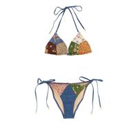 Zimmermann - Lucky Cotton Mini Tri Bikini - Femme - Maillots de bain - Multicolore - Taille: 44 FR