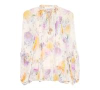 Zimmermann - Luna Ruffle Billow Blouse - Femme - Blouses et Chemises - Multicolore - Taille: 40 FR