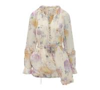 Zimmermann - Luna Ruffle Playsuit - Femme - Robes - Multicolore - Taille: 42 FR