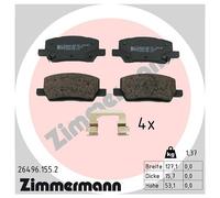ZIMMERMANN Plaquette de Freins Disque pour Tesla Modèle S 5YJS 5YJX