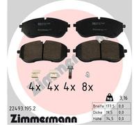 ZIMMERMANN Plaquette de Freins pour VW Crafter Boîte Sy _ SX _ Sz _
