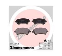 Zimmermann Plaquettes de Frein pour Toyota Corolla Ix E120 1.4 1.6 1.8 2.0 Avant