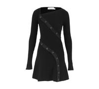Zimmermann - Rebellion Buttoned Mini Dress - Femme - Robes - Noir - Taille: 40 FR