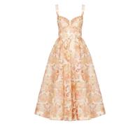 Zimmermann - Rebellion Drape Midi Dress - Femme - Robes - Orange - Taille: 42 FR