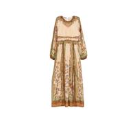 Zimmermann - Robe Longue Indra à Taille Marquée - Femme - Robes - Beige - Taille: 40 FR