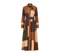 Zimmermann - Robe mi-longue à plis - Femme - Robes - Brun - Taille: 36 FR