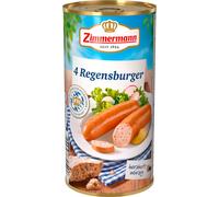 Zimmermann Saucisses de Ratisbonne 4 pièces ATG 250g boîte 550g